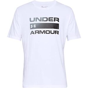 under armour mens team issue wordmark short-sleeve t-shirt , white (100)/black , xx-large