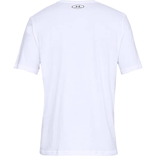 Under Armour mens Team Issue Wordmark Short-sleeve T-shirt , White (100)/Black , XX-Large