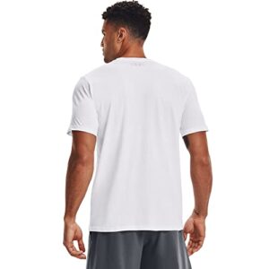 Under Armour mens Team Issue Wordmark Short-sleeve T-shirt , White (100)/Black , XX-Large