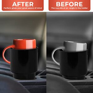 Smart Kup Car Cup Holder Expander - Fits Hydro Flasks 32/40 oz, Nalgene, Yeti & Large Bottles up to 3.8 inches Wide - for Car up to 3.2 Inches Wide