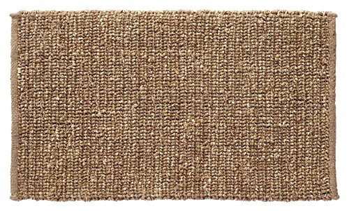 HF by LT Sophia Braided Seagrass and Jute Doormat, 18 x 30 inches, Durable and Sustainable Handwoven Seagrass and Jute, Static Free, Beige