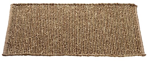 HF by LT Sophia Braided Seagrass and Jute Doormat, 18 x 30 inches, Durable and Sustainable Handwoven Seagrass and Jute, Static Free, Beige