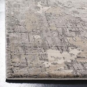 SAFAVIEH Meadow Collection 9' x 12' Grey MDW178F Modern Abstract Area Rug