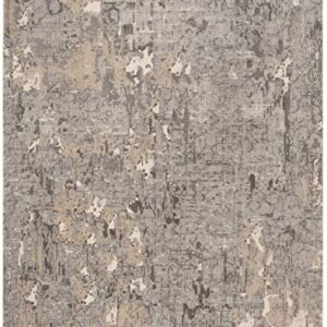 SAFAVIEH Meadow Collection 9' x 12' Grey MDW178F Modern Abstract Area Rug