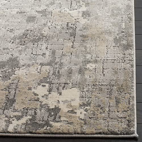 SAFAVIEH Meadow Collection 9' x 12' Grey MDW178F Modern Abstract Area Rug