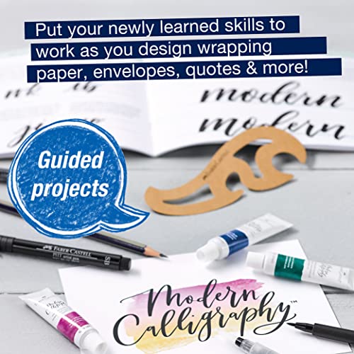 Faber-Castell Modern Calligraphy Kit - Lettering and Calligraphy Crafts for Adults with Pitt Artist Pens