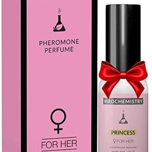 Pheromones For Women (Princess) - Elegant, Ultra Strength Organic Fragrance Body Perfume Spray (1 Fl. Oz Spray) (Human Grade Pheromones to Attract Men)