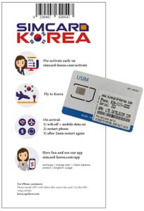 lte sim card korea - high-speed lte for fast and cheap browsing and calling - prepaid data sim card for korea vacation and business travelers