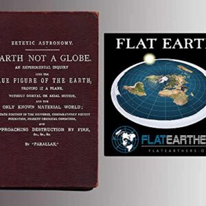 Flat Earth Map - Gleason's New Standard Map Of The World - Medium 18" x 24" Poster Includes FREE eBook and Flat Earth Bumper Sticker