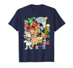 spongebob squarepants cast of characters t-shirt t-shirt