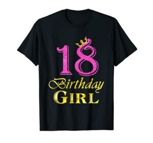 18th birthday girl princess shirt 18 years old 18th birthday
