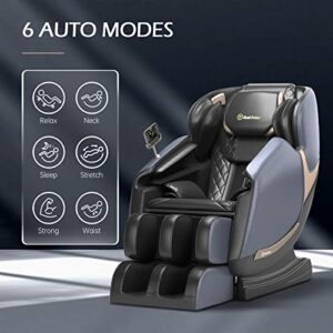 Real Relax Massage Chair, Full Body Zero Gravity Massage Chair with Dual-core S Track LCD Remote Bluetooth Heating, Favor-04 ADV