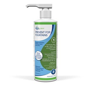 Aquascape PREVENT Water Treatment for Fountains, Waterfalls, Rock and Gravel, Prevent White-scale Buildup, Stains, Foam and Other Unsightly Water Conditions. 8 oounce / 236 ml | 96073