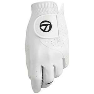 TaylorMade Stratus Tech Glove 2-Pack (White, Left Hand, Large), White(Large, Worn on Left Hand)