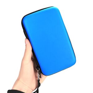 AKWOX Carrying Case Compatible with for Nintendo New 3DS XL,3DS XL, Hard Travel Protective Shell for Console& Game (Blue)