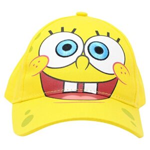 nickelodeon spongebob sqaurepants yellow adjustable baseball cap unisex toddlers, ages 2-5