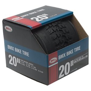 bell 7091019 bmx bike tire, 20" x 1.75-2.25", black