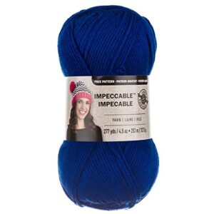 loops & threads impeccable yarn 4.5 oz. one ball - royal blue