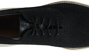 Cole Haan Men's Original Grand Knit Wing TIP II Sneaker, BLACK/IVORY, 10 M US