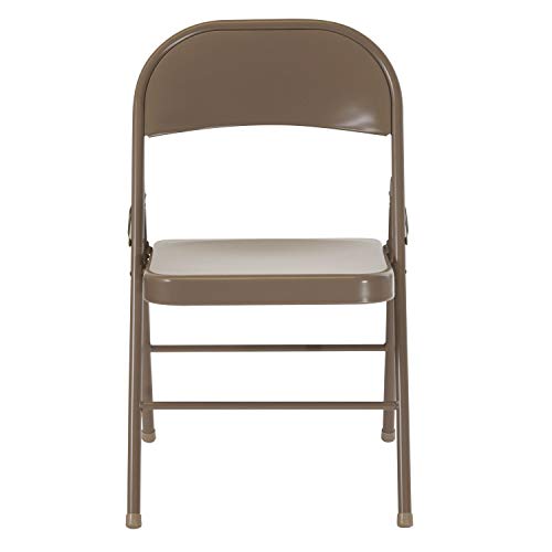 Flash Furniture HERCULES Series Double Braced Beige Metal Folding Chair