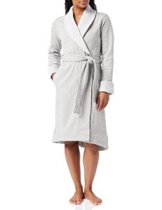ugg womens duffield ii bathrobe, seal heather, medium us