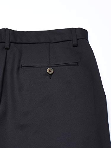 Amazon Essentials Men's Slim-Fit Flat-Front Dress Pant, Black, 32W x 30L
