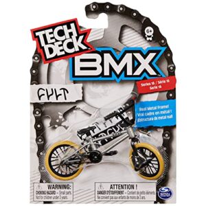 Tech Deck BMX Finger Bike Series 12-Replica Bike Real Metal Frame, Moveable Parts for Flick Tricks Games (Styles Vary)