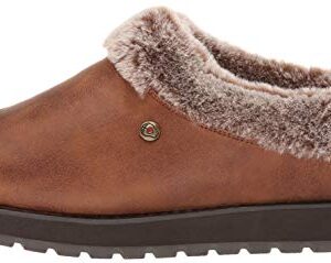 Skechers Women's Keepsakes-R E M Faux Fur Lined Shootie with Memory Foam Slipper, Brown, 9