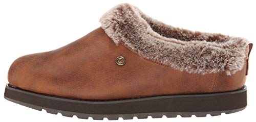 Skechers Women's Keepsakes-R E M Faux Fur Lined Shootie with Memory Foam Slipper, Brown, 9