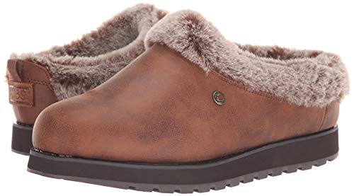 Skechers Women's Keepsakes-R E M Faux Fur Lined Shootie with Memory Foam Slipper, Brown, 9