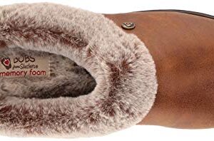 Skechers Women's Keepsakes-R E M Faux Fur Lined Shootie with Memory Foam Slipper, Brown, 9