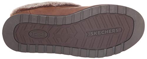 Skechers Women's Keepsakes-R E M Faux Fur Lined Shootie with Memory Foam Slipper, Brown, 9