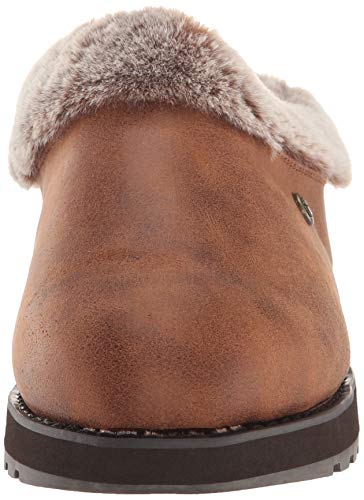 Skechers Women's Keepsakes-R E M Faux Fur Lined Shootie with Memory Foam Slipper, Brown, 9