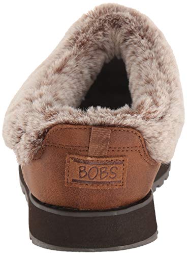 Skechers Women's Keepsakes-R E M Faux Fur Lined Shootie with Memory Foam Slipper, Brown, 9