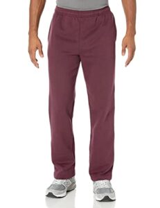 amazon essentials men's fleece sweatpant (available in big & tall), burgundy, large