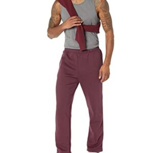 Amazon Essentials Men's Fleece Sweatpant (Available in Big & Tall), Burgundy, Large