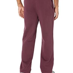 Amazon Essentials Men's Fleece Sweatpant (Available in Big & Tall), Burgundy, Large