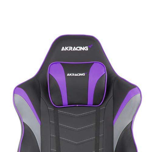 AKRacing Masters Series Max Gaming Chair with Wide Flat Seat, 400 Lbs Weight Limit, Rocker and Seat Height Adjustment Mechanisms - Indigo