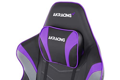 AKRacing Masters Series Max Gaming Chair with Wide Flat Seat, 400 Lbs Weight Limit, Rocker and Seat Height Adjustment Mechanisms - Indigo