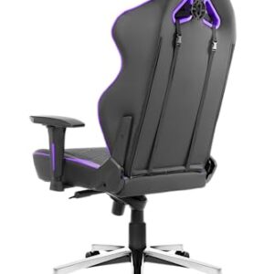 AKRacing Masters Series Max Gaming Chair with Wide Flat Seat, 400 Lbs Weight Limit, Rocker and Seat Height Adjustment Mechanisms - Indigo