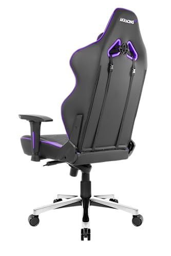 AKRacing Masters Series Max Gaming Chair with Wide Flat Seat, 400 Lbs Weight Limit, Rocker and Seat Height Adjustment Mechanisms - Indigo