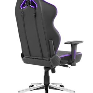 AKRacing Masters Series Max Gaming Chair with Wide Flat Seat, 400 Lbs Weight Limit, Rocker and Seat Height Adjustment Mechanisms - Indigo