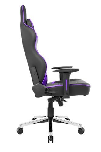 AKRacing Masters Series Max Gaming Chair with Wide Flat Seat, 400 Lbs Weight Limit, Rocker and Seat Height Adjustment Mechanisms - Indigo