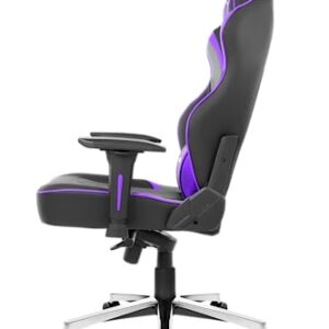 AKRacing Masters Series Max Gaming Chair with Wide Flat Seat, 400 Lbs Weight Limit, Rocker and Seat Height Adjustment Mechanisms - Indigo