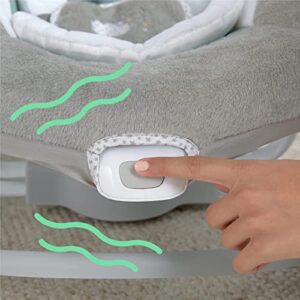 Ingenuity InLighten Baby Swing - Cool Mesh Fabric, Vibrations, Swivel Infant Seat, Nature Sounds, Light Up Motorized Mobile - Braden