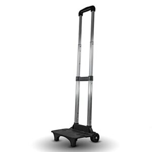 sse folding compact lightweight premium durable luggage cart - travel trolley with bungee cord