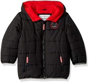 carter's baby girl's little boys' adventure winter jacket, very black, 5 years