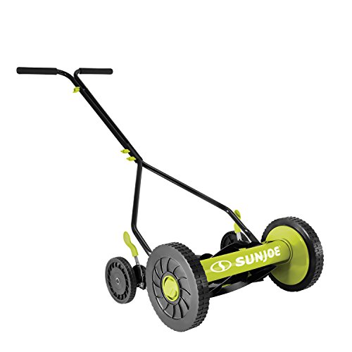 Sun Joe MJ503M 14-Inch Quad Wheel 9-Position Manual Reel Mower