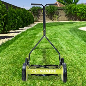 Sun Joe MJ503M 14-Inch Quad Wheel 9-Position Manual Reel Mower