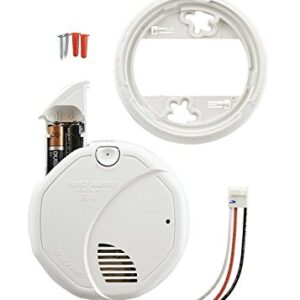 FIRST ALERT BRK 3120B-3 Hardwired Smoke Detector with Photoelectric and Ionization with Battery Backup, 3-Pack